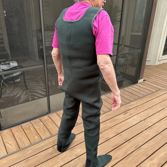 HODGMAN Men's Neoprene Chest Waders and Fishing Boots - Picture 3 of 16
